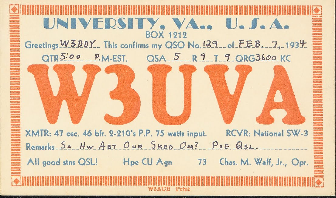 Ham Radio Time Capsule at University of Virginia