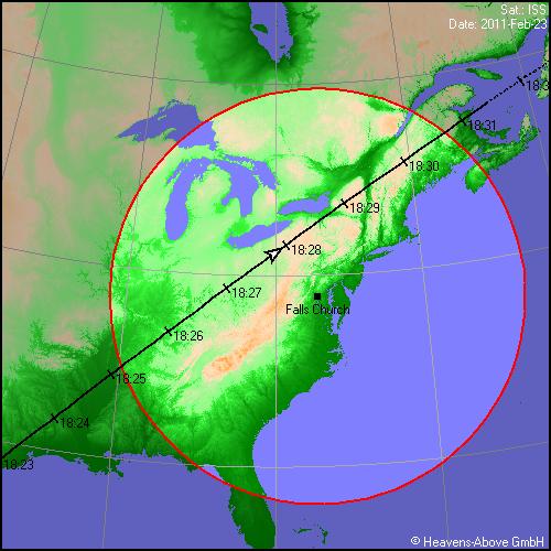Watching the International Space Station Fly Over