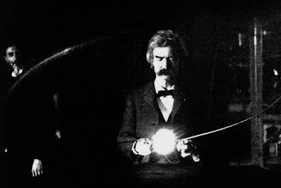 Mark Twain, Tesla, and Edison