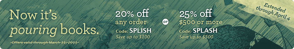 Lulu Book Sale (20 % off) extended through April 4