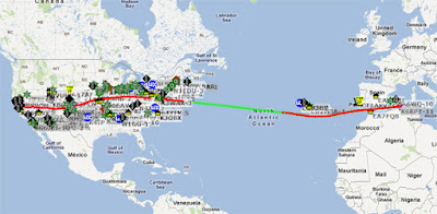 Amateur Radio Balloon Crosses The Pond (and the Continent)
