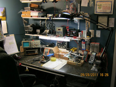 Two Workbenches and a Mini Solder Pot