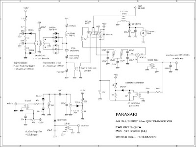 The Parasaki:  DL3PB’s Amazing All Diode Transceiver