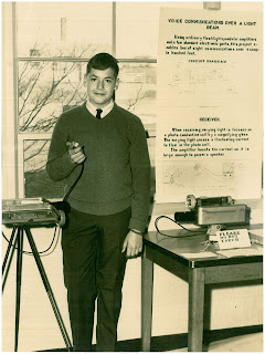 Science Fair Light Beam Communications in 1960s