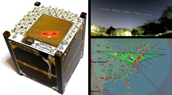FITSAT-1 Flashing Morse With LEDs from Orbit