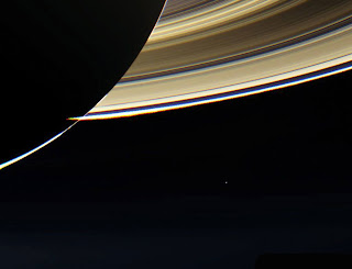 Earth as seen from Saturn