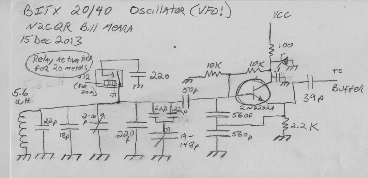 20/40 BITX Build Update #1:  VFO Success