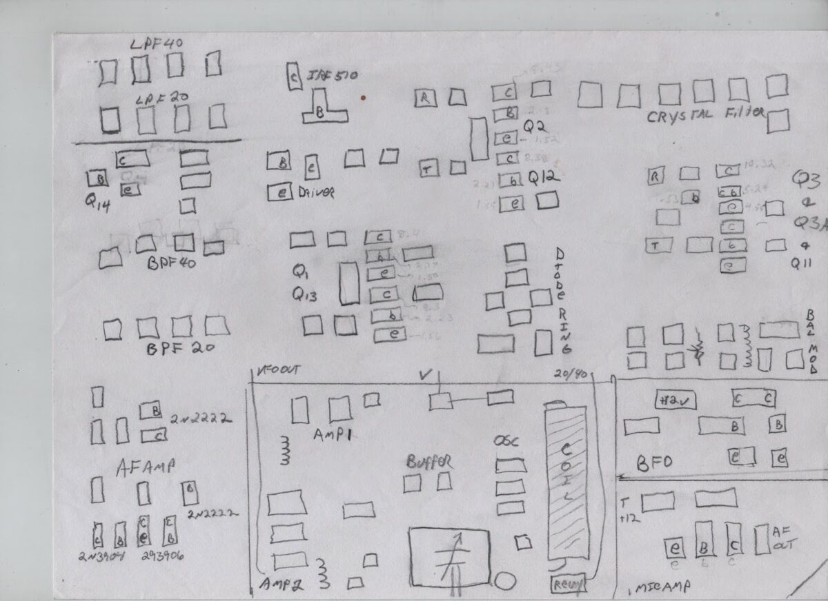 Manhattan meets Hyderabad:  Pad Pattern for my BITX 20/40