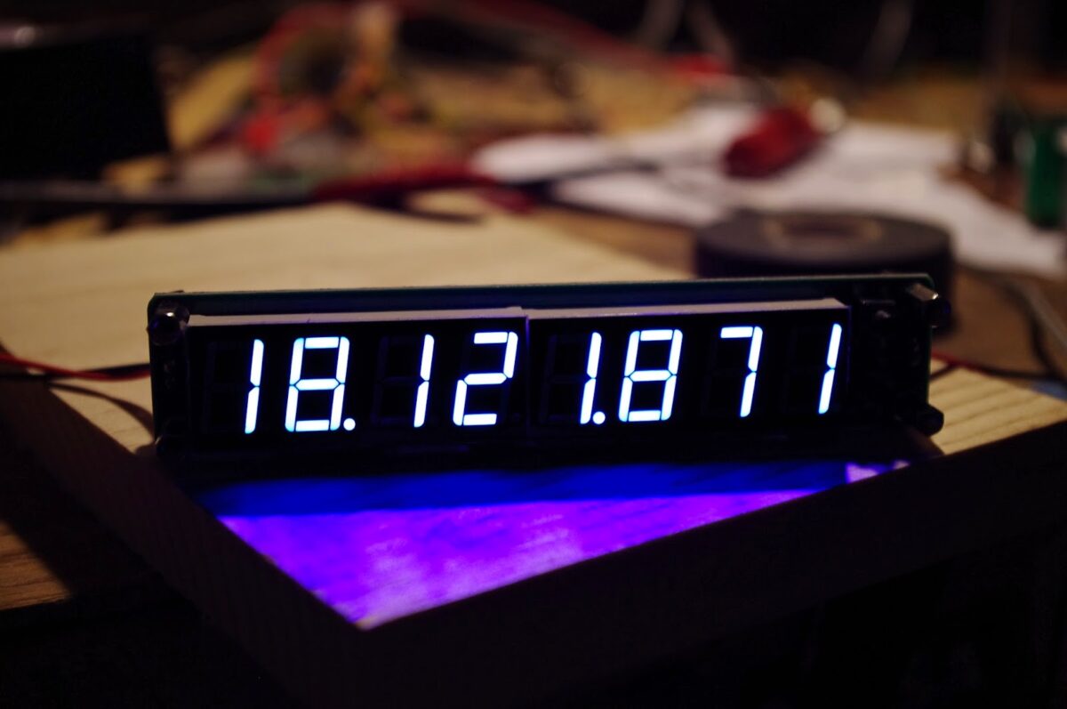 More Glowing Numerals!  BIG! BLUE!  $13!