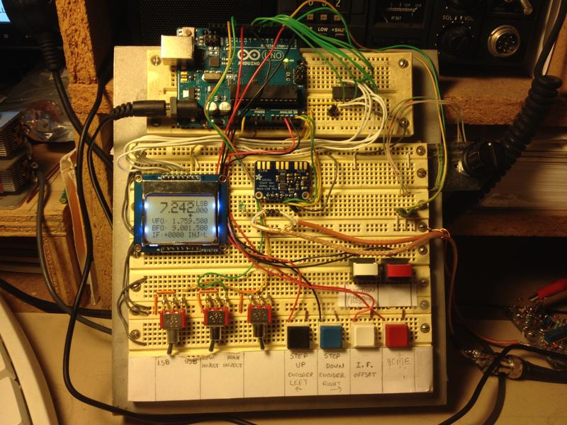 HB2HB!  N3FJZ-N2CQR Si5351 and BITX TIAs on Both Sides, with Some LBS and Peter Parker Circuitry Too!
