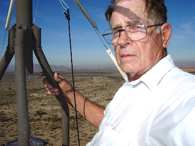 W7YRV: 197 feet up, on a Homebrew Tower