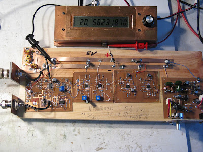 N7SUR’s Phasing Receiver on an Oregon Pine Board