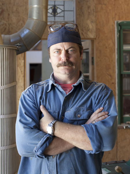 Ron Swanson (Nick Offerman) on Making Things and Making Mistakes