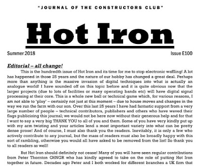 “Hot Iron” #100 — Thanks Tim Walford!