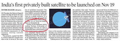 Launch Date Approaches for Farhan’s Satellite