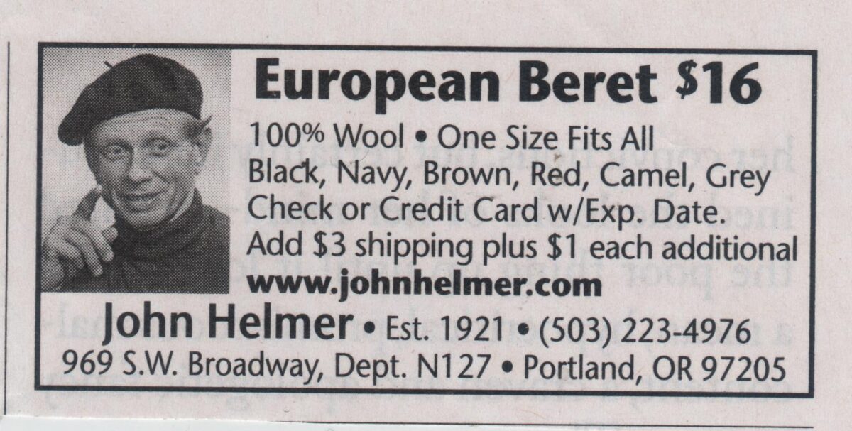 Listen to our Podcast while wearing a beret!