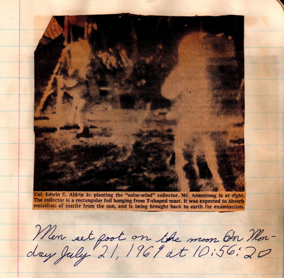 From Bill’s Apollo 11 Scrapbook