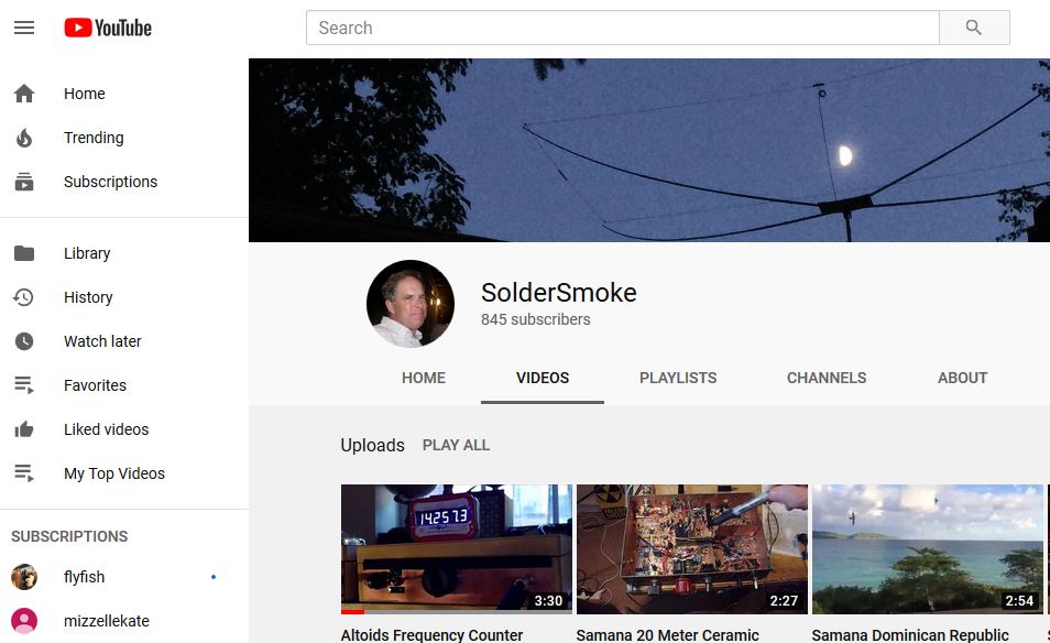 Revamped SolderSmoke YouTube Channel — Please Subscribe