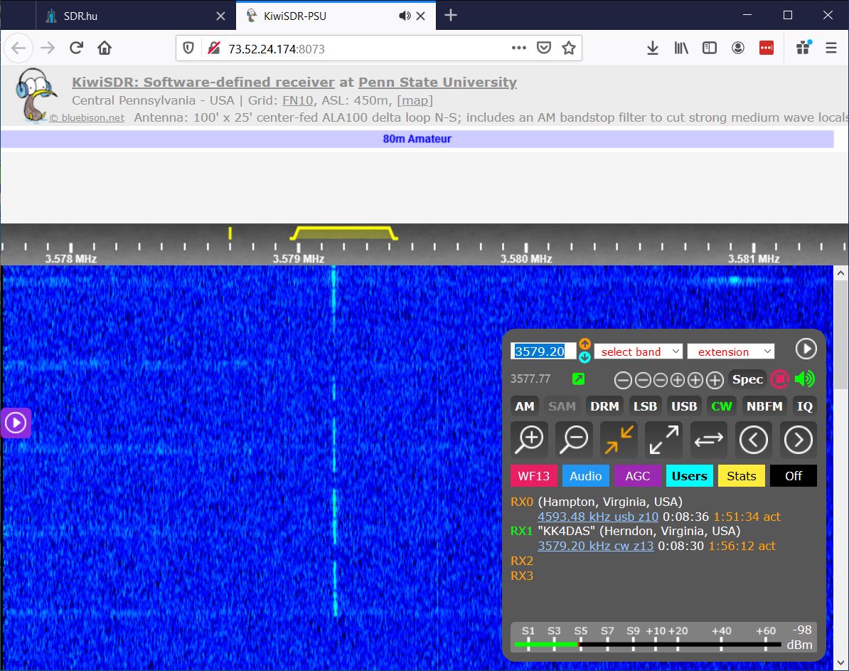 KK4DAS Michigan Mighty Mite Heard by WEB SDRs — CBLA Mobilized!