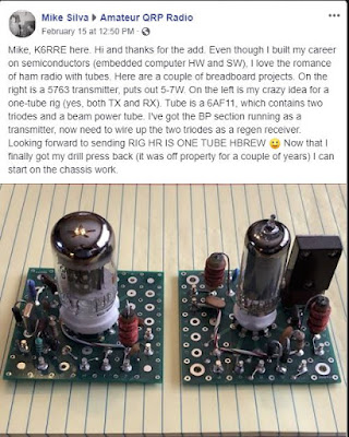 K6RRE’s One Tube Rig Project