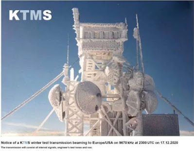 Listen to this!  The Kearsarge Mountain Transmission System — Winter Test Transmission — 9670 kHz