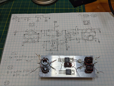Dean KK4DAS Builds an EI9GQ 16 Watt RF Amplifier (and Noodles in the Process)