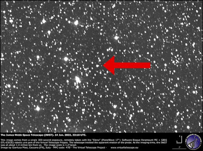 Image of James Webb Space Telescope In Position at L2