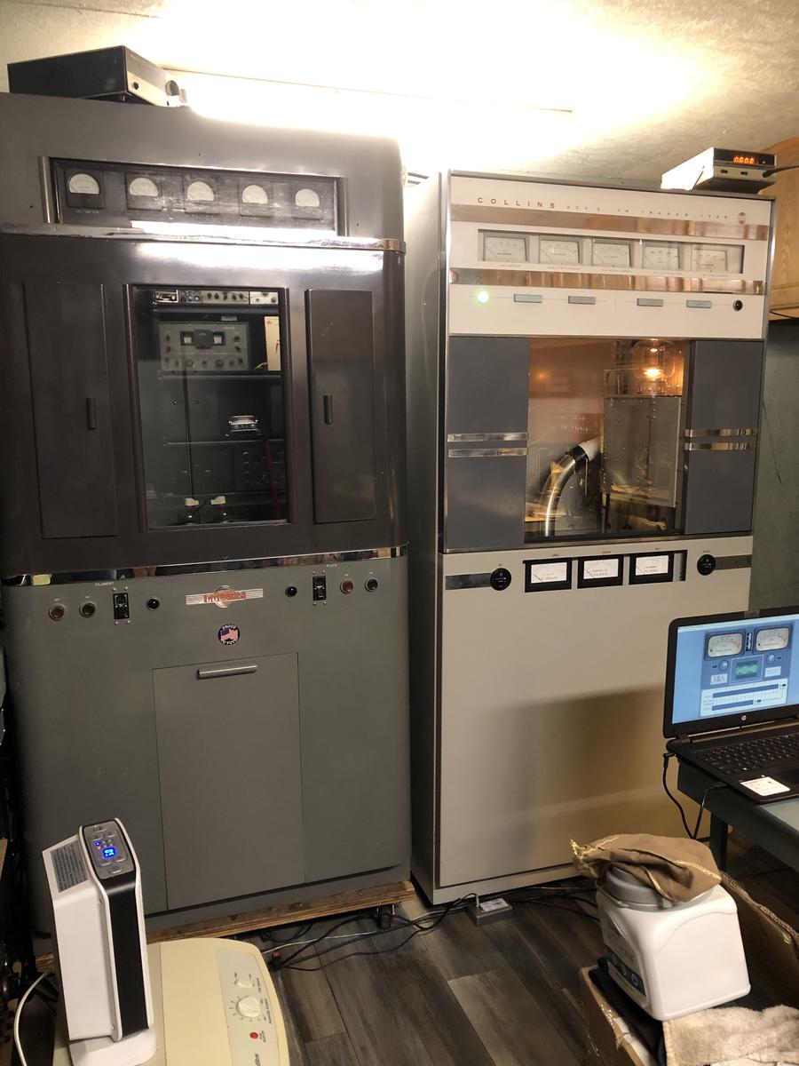 W8ZAP on 40 AM with a Collins 20V3 Broadcast Transmitter