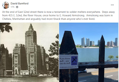 Sticker Spotted Near the Old NYC  Home of E. Howard Armstrong