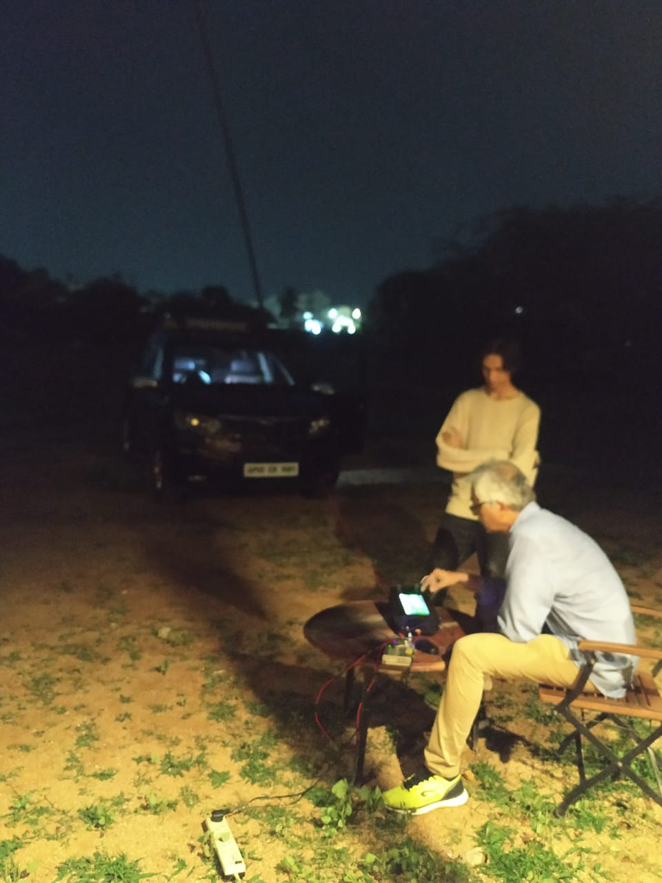 Field Day with Farhan, his Family and an sBITX Near Hyderabad, India