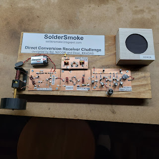 Calvin KE8ICE’s SolderSmoke Direct Conversion Receiver