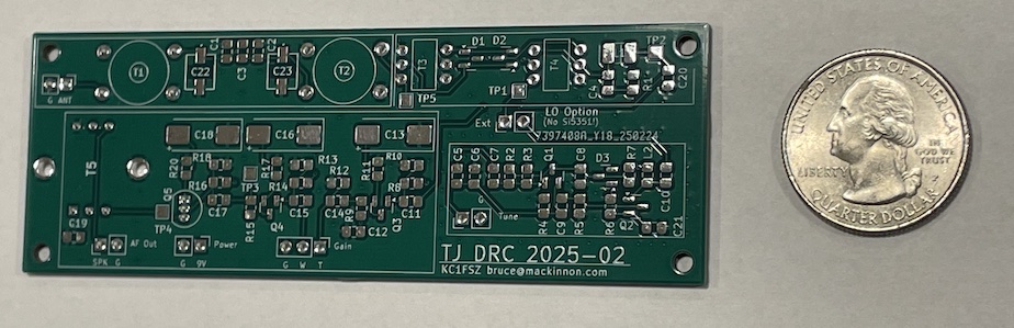 Honorable Mention:  Bruce KC1FSZ’s SolderSmoke Direct Conversion Receiver ON A PRINTED CIRCUIT BOARD