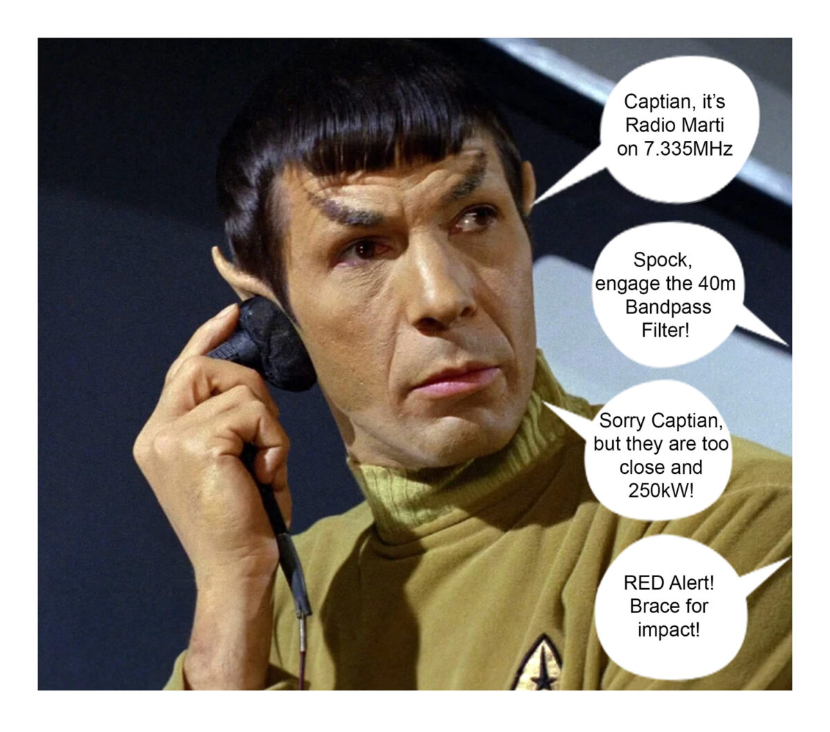 Andy KB7ZUT is a Good Sport — He Built the Direct Conversion Receiver HIS WAY, then OUR WAY.  Great StarTrek Cartoons